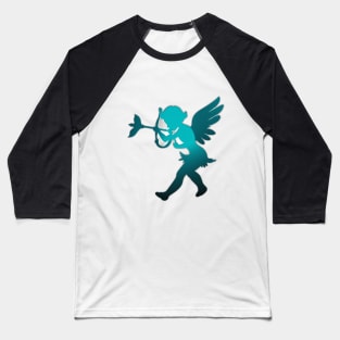 Enchanted Cupid Silhouette T-Shirt Design No. 687 Baseball T-Shirt